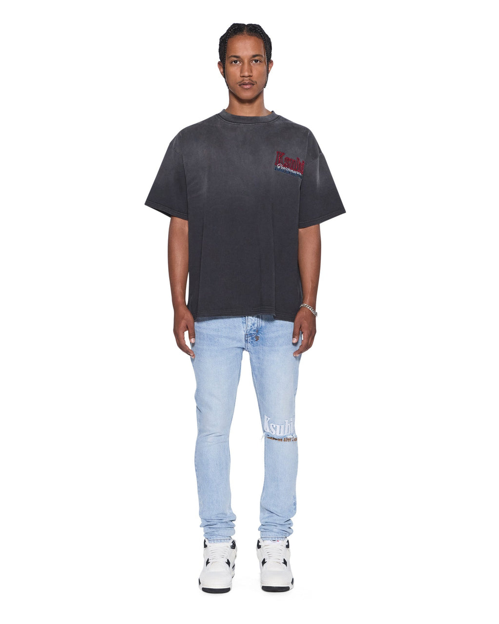 Mens Van Winkle Kristal Worldwide Skinny Denim Jeans - Denim