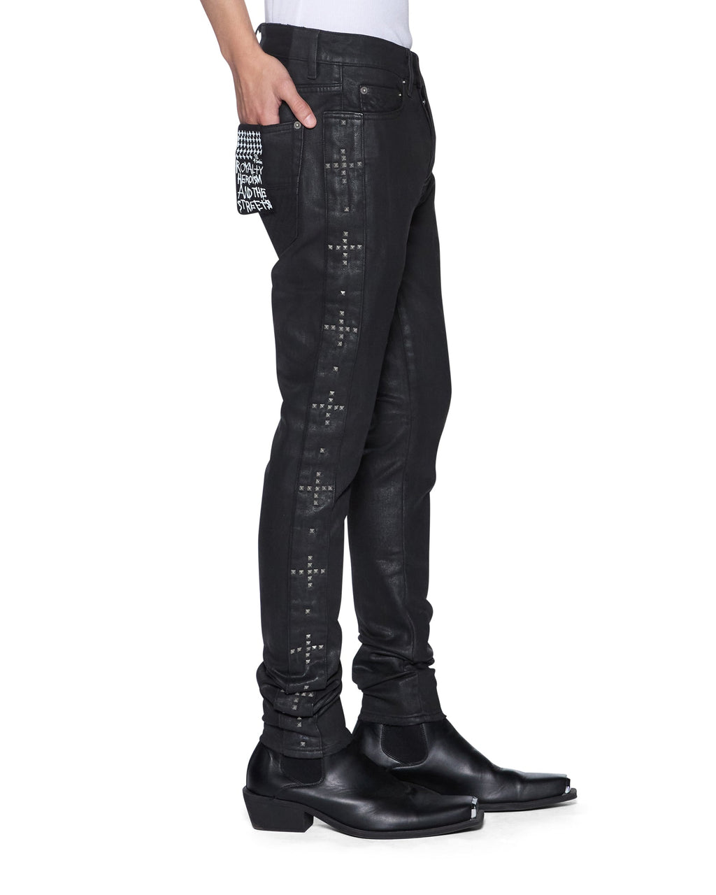 MENS VAN WINKLE PLUS STUDDED DENIM JEANS