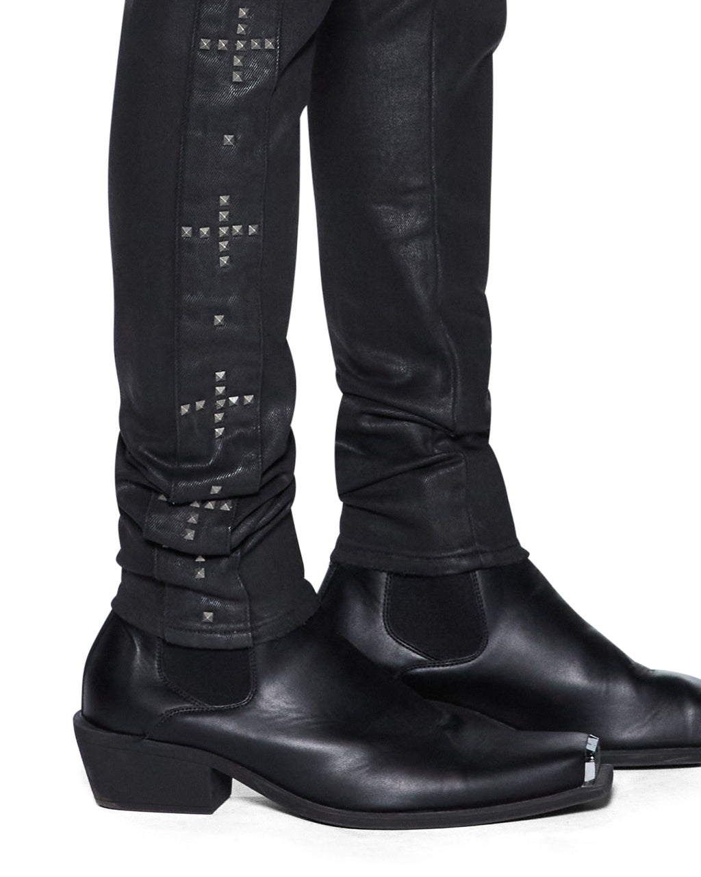 MENS VAN WINKLE PLUS STUDDED DENIM JEANS