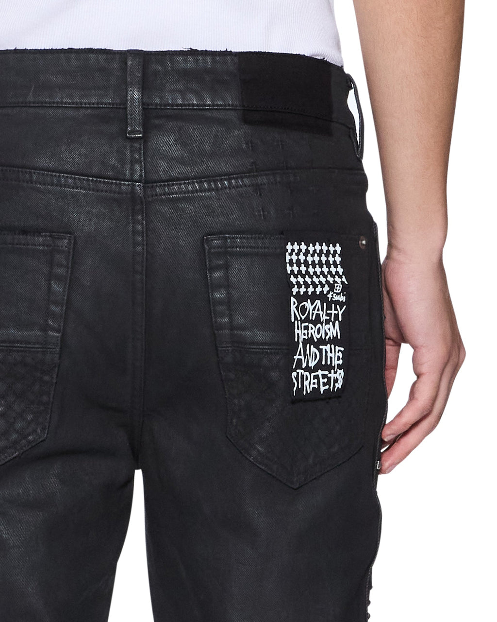 MENS VAN WINKLE PLUS STUDDED DENIM JEANS