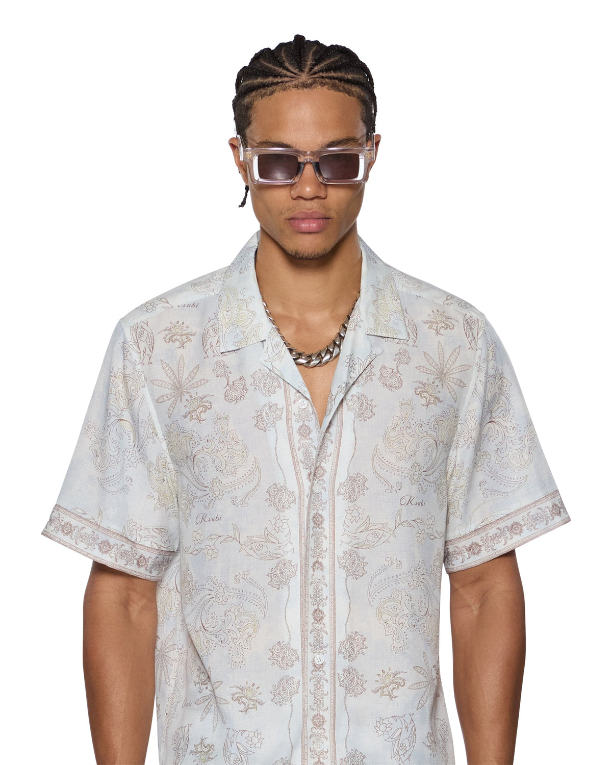 Mens Eternity Ekcess Resort Ss Shirt Oversized Shirts - Blue