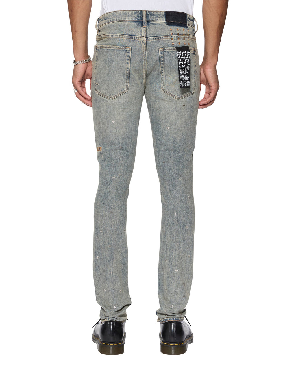 MENS VAN WINKLE STAGELIGHT METALIK DENIM JEANS