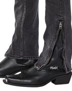 Mens Van Winkle Torqued Chamber Black Skinny Denim Jeans - Black