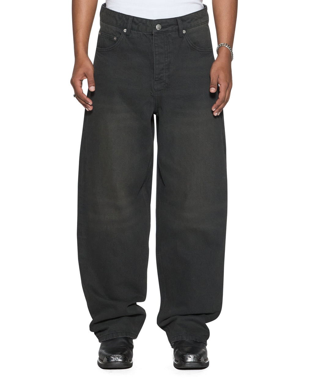 MENS VORTEKS GRAPHITE DENIM JEANS