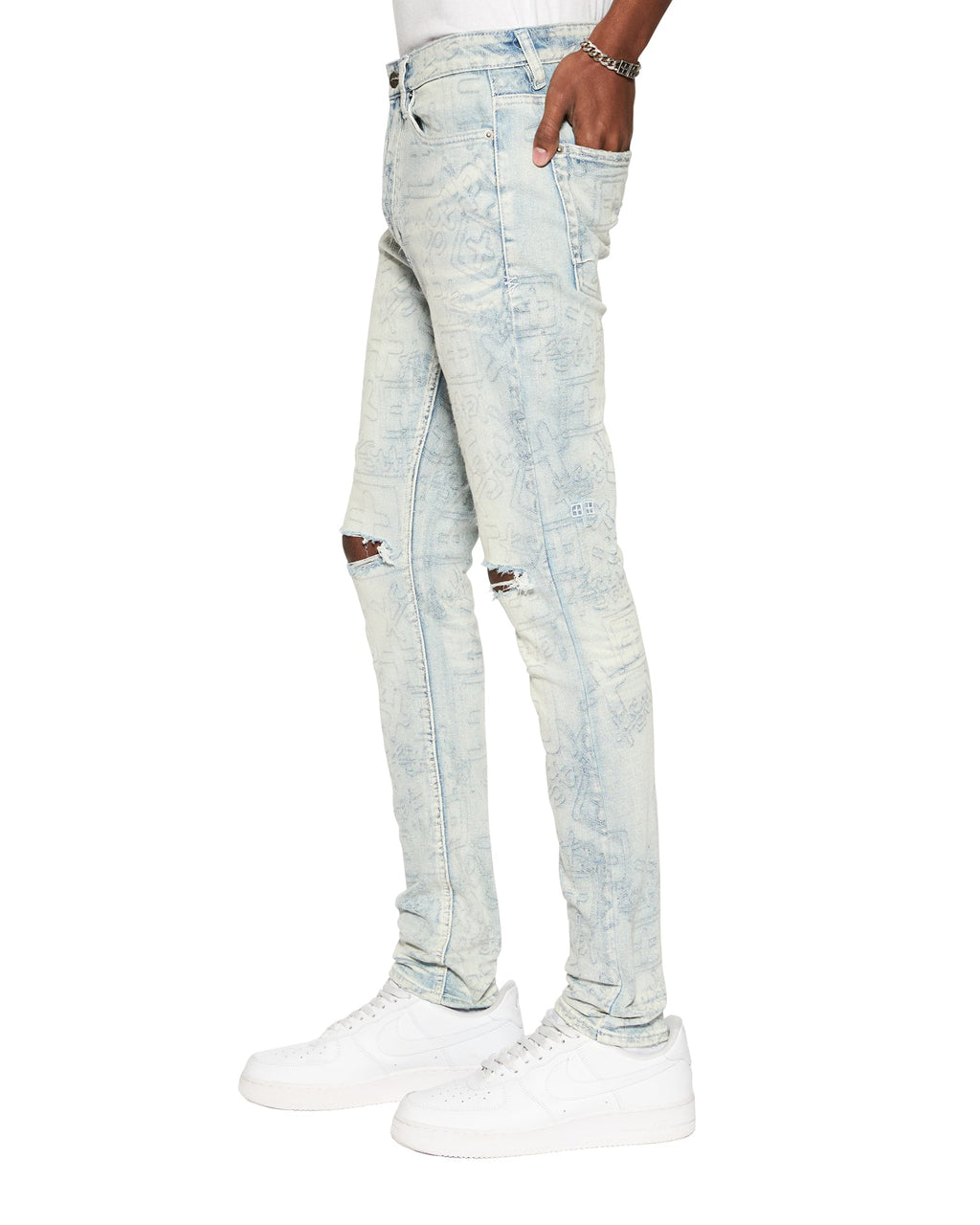 MENS VAN WINKLE STENCIL LEGACY DENIM JEANS