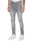 Mens Van Winkle Thrifted Skinny Denim Jeans - Grey