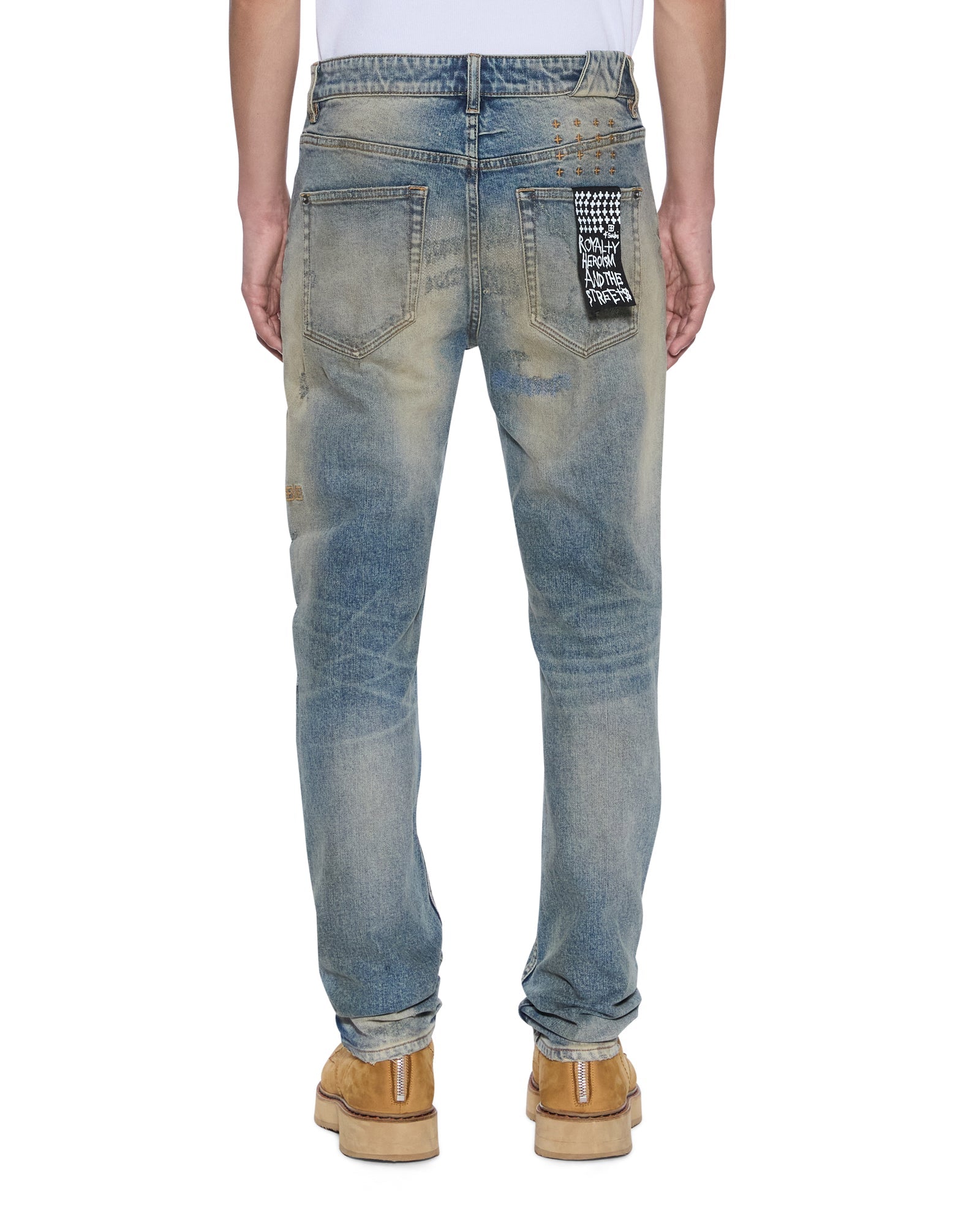 MENS  CHITCH BROOKLYN REPAIR SLIM DENIM JEANS