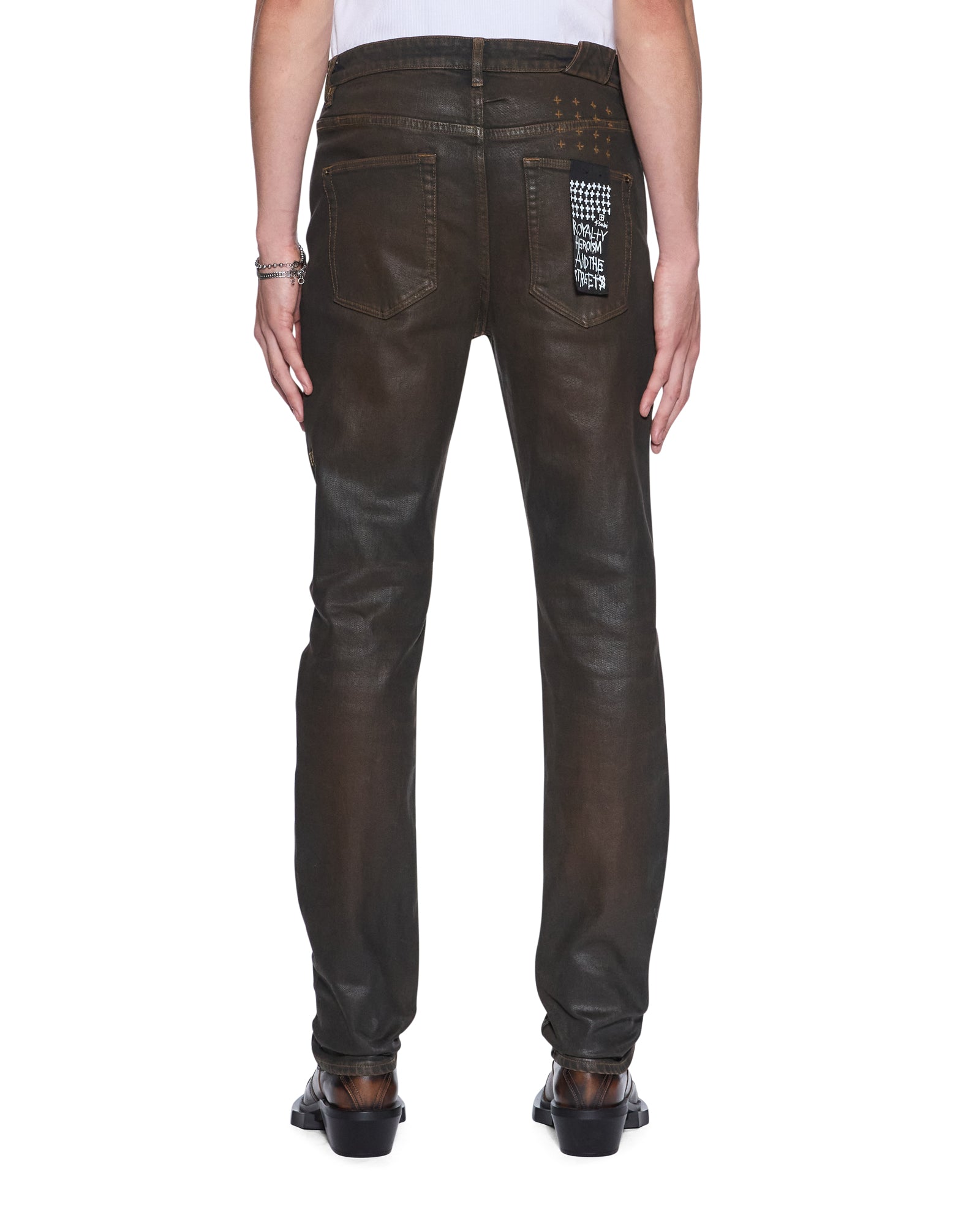 MENS  CHITCH GREASE SLIM DENIM JEANS