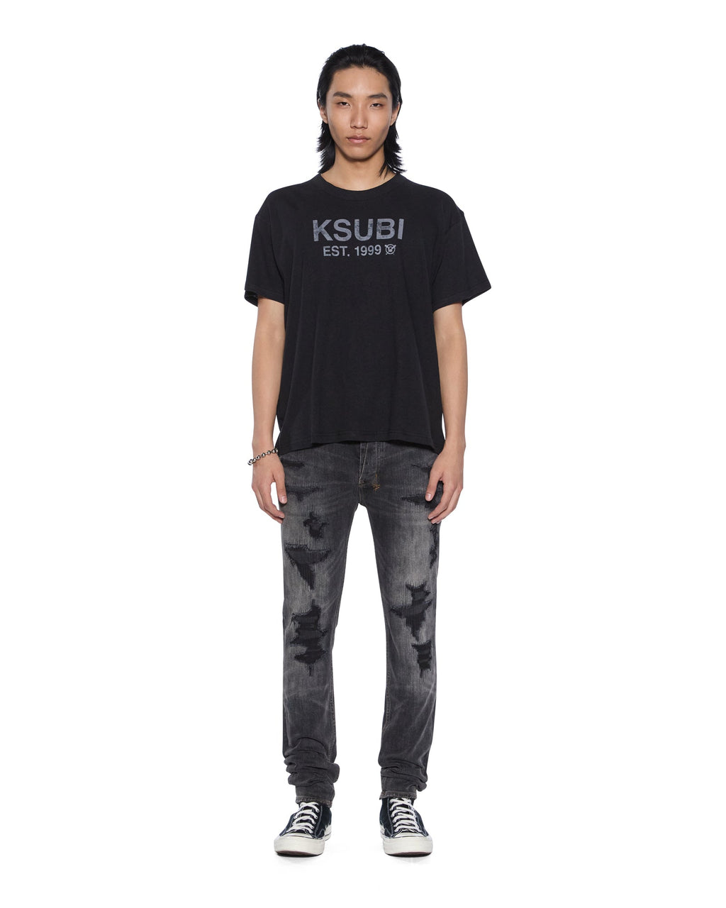 MENS VAN WINKLE RETORQUED REPAIR DENIM JEANS