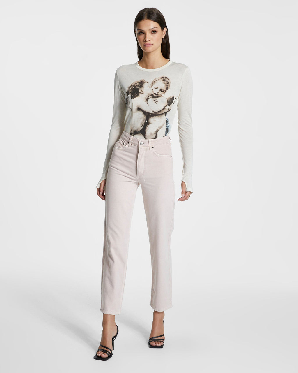 WOMENS BROOKLYN JEAN BLUSH DENIM JEANS