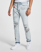 MENS CHITCH FLYER TRASHED DENIM JEANS