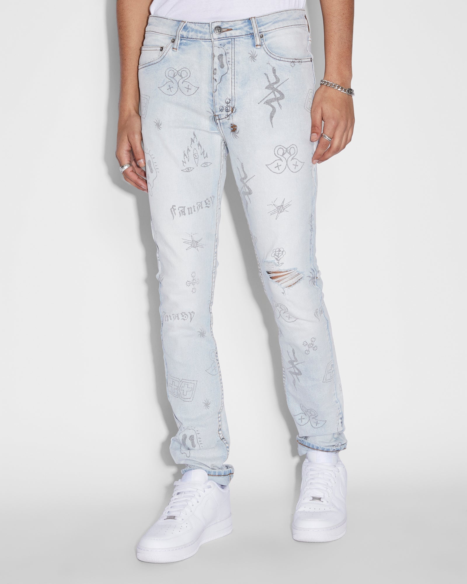 MENS  CHITCH STIK N POKE SLIM DENIM JEANS