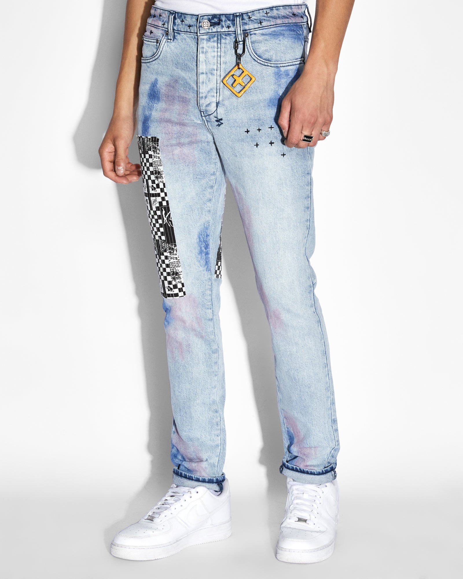 MENS  CHITCH THE STREETS KOLOR SLIM DENIM JEANS