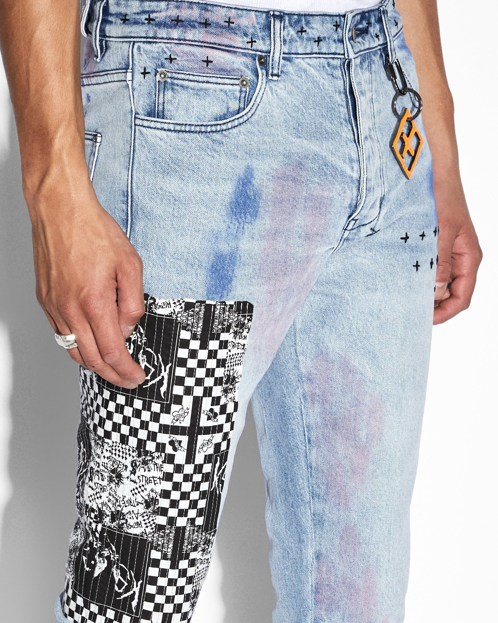 MENS  CHITCH THE STREETS KOLOR SLIM DENIM JEANS