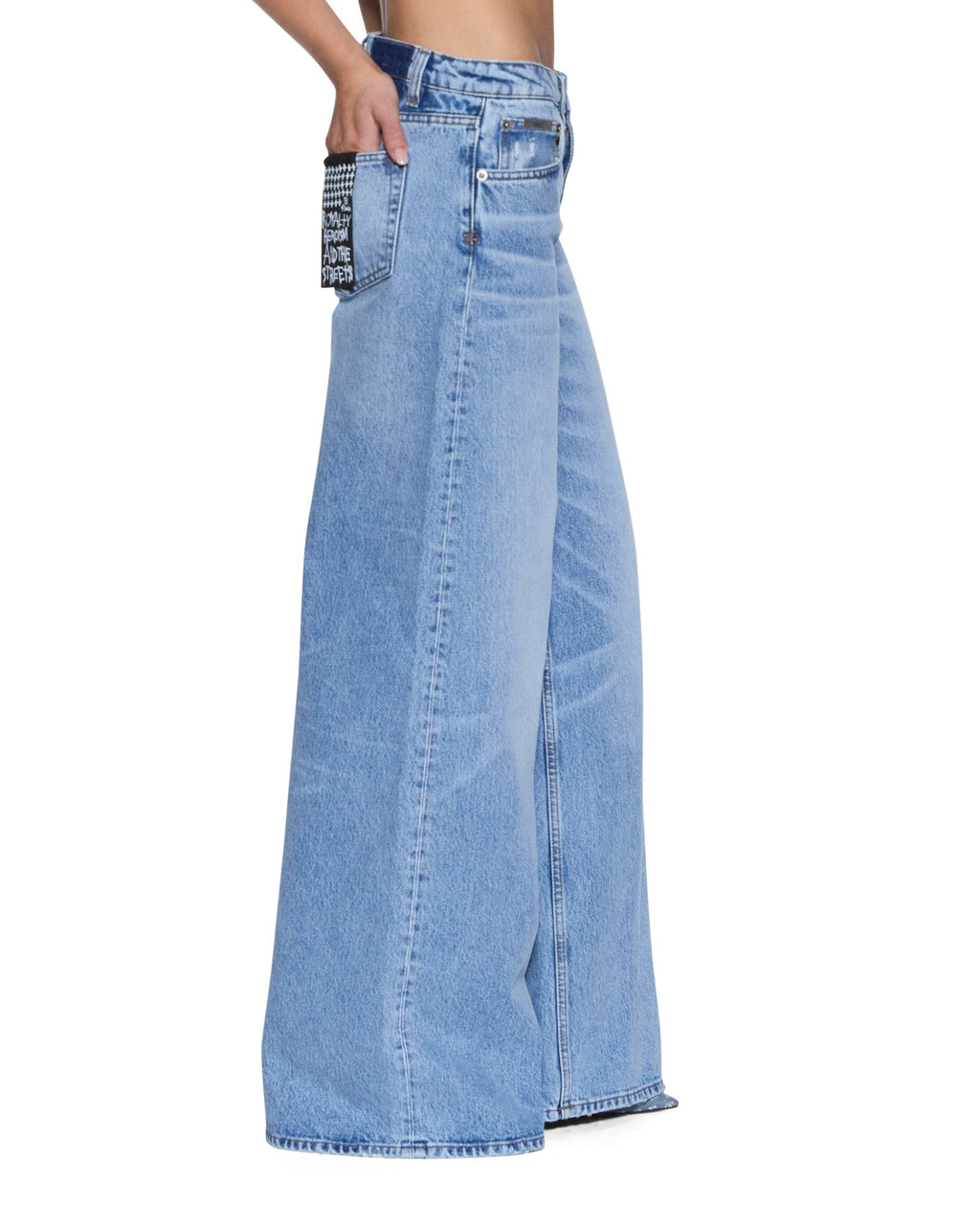 WOMENS DROPOUT JEAN MERCER BLUE DENIM JEANS