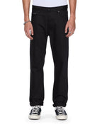 MENS HAZLOW SELVEDGE RAW BLACK DENIM JEANS