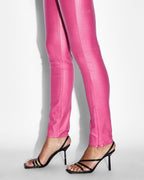 Womens Hi N Wasted Xtra Fuschia Wax Skinny Denim Jeans - Pink