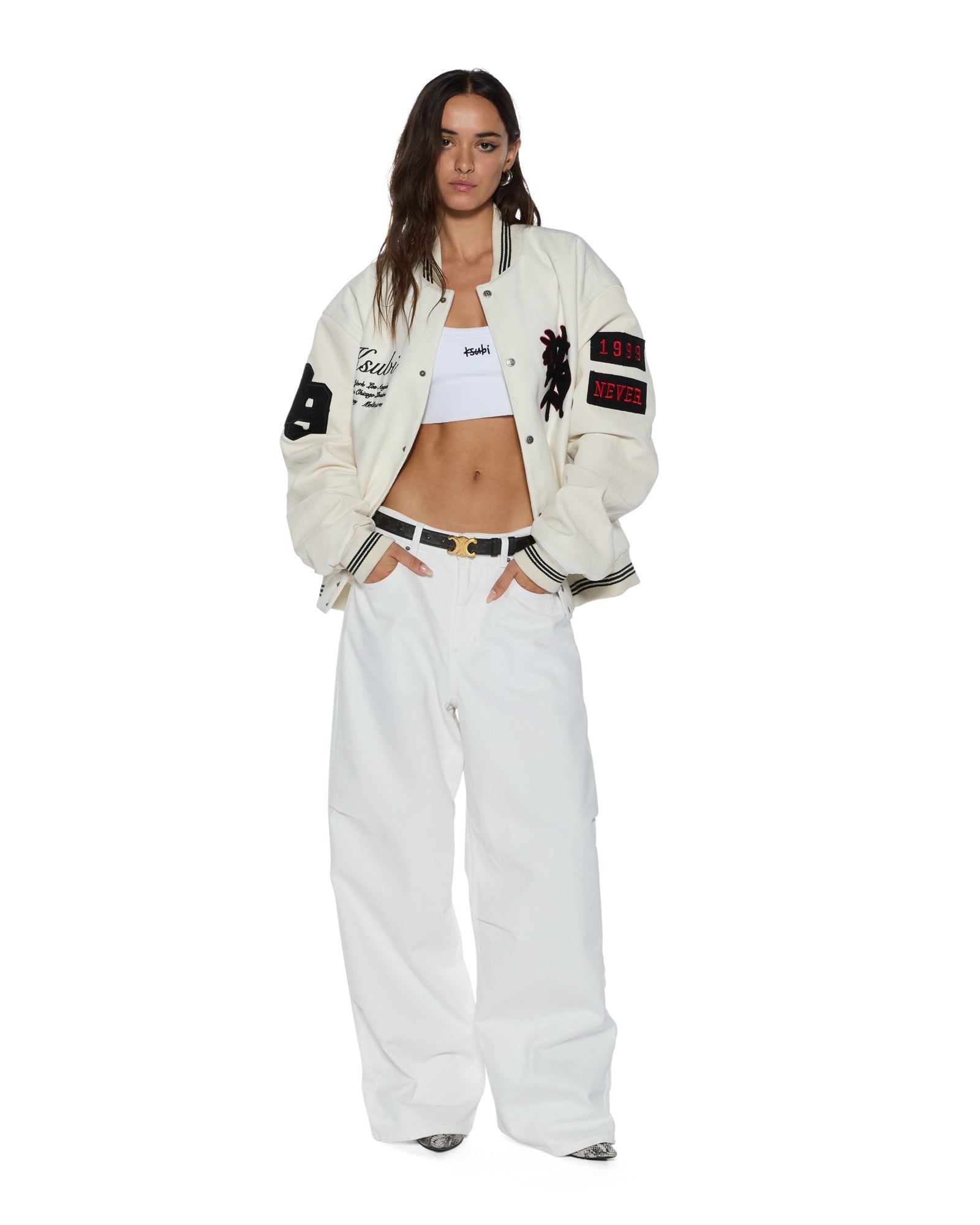 WOMENS  KSUPER FLY BAGGY DENIM JEANS