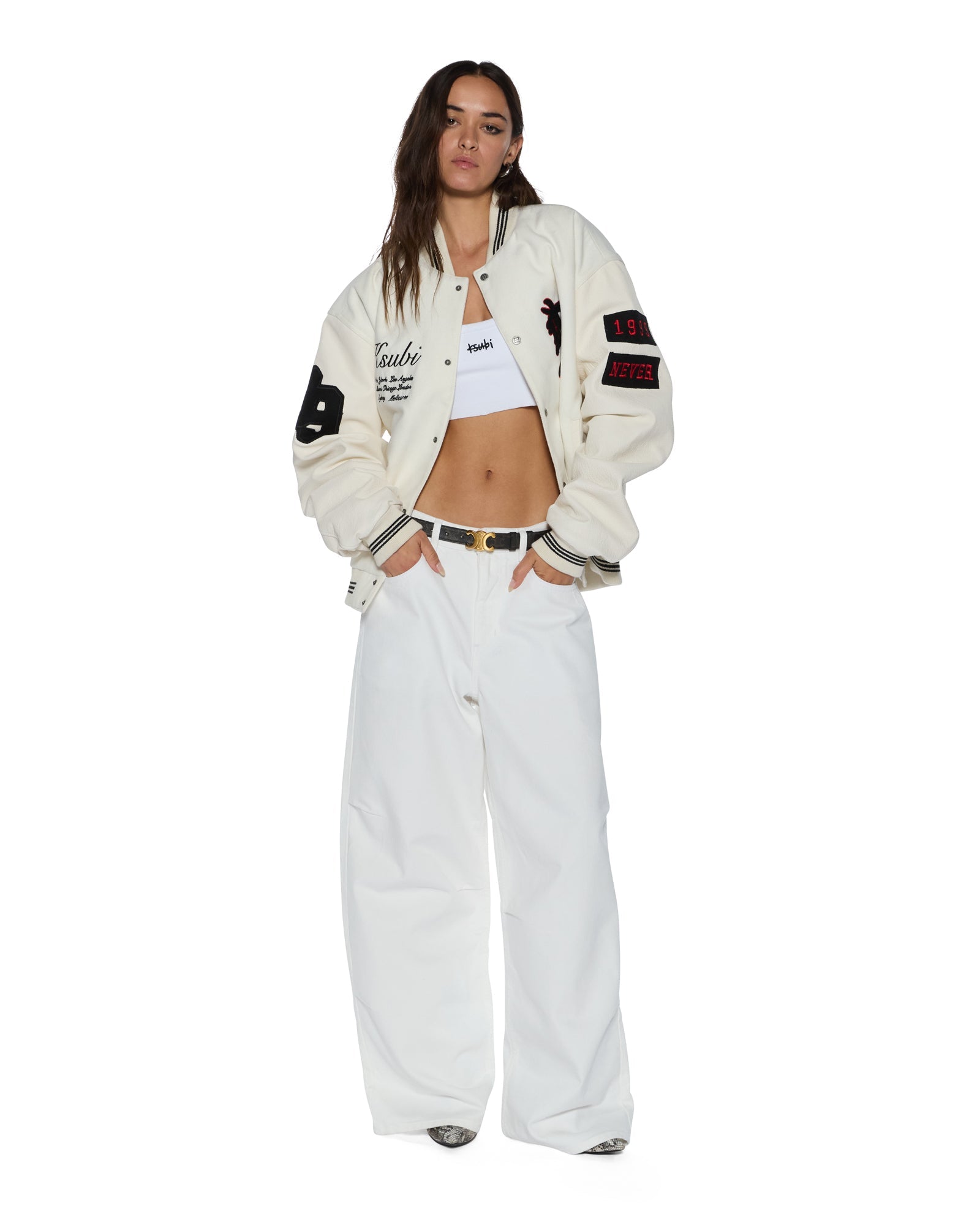 WOMENS  KSUPER FLY BAGGY DENIM JEANS