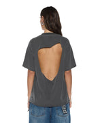 Womens Suspension Oh G Ss Tee Charcoal Oversized Tees - Grey