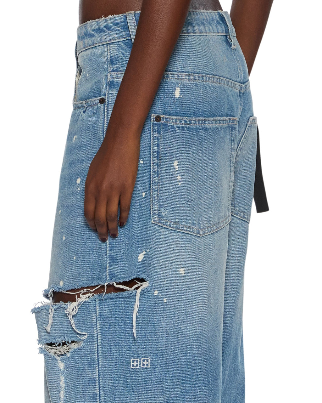 WOMENS KSUPER SURGE TRASHED DENIM JEANS