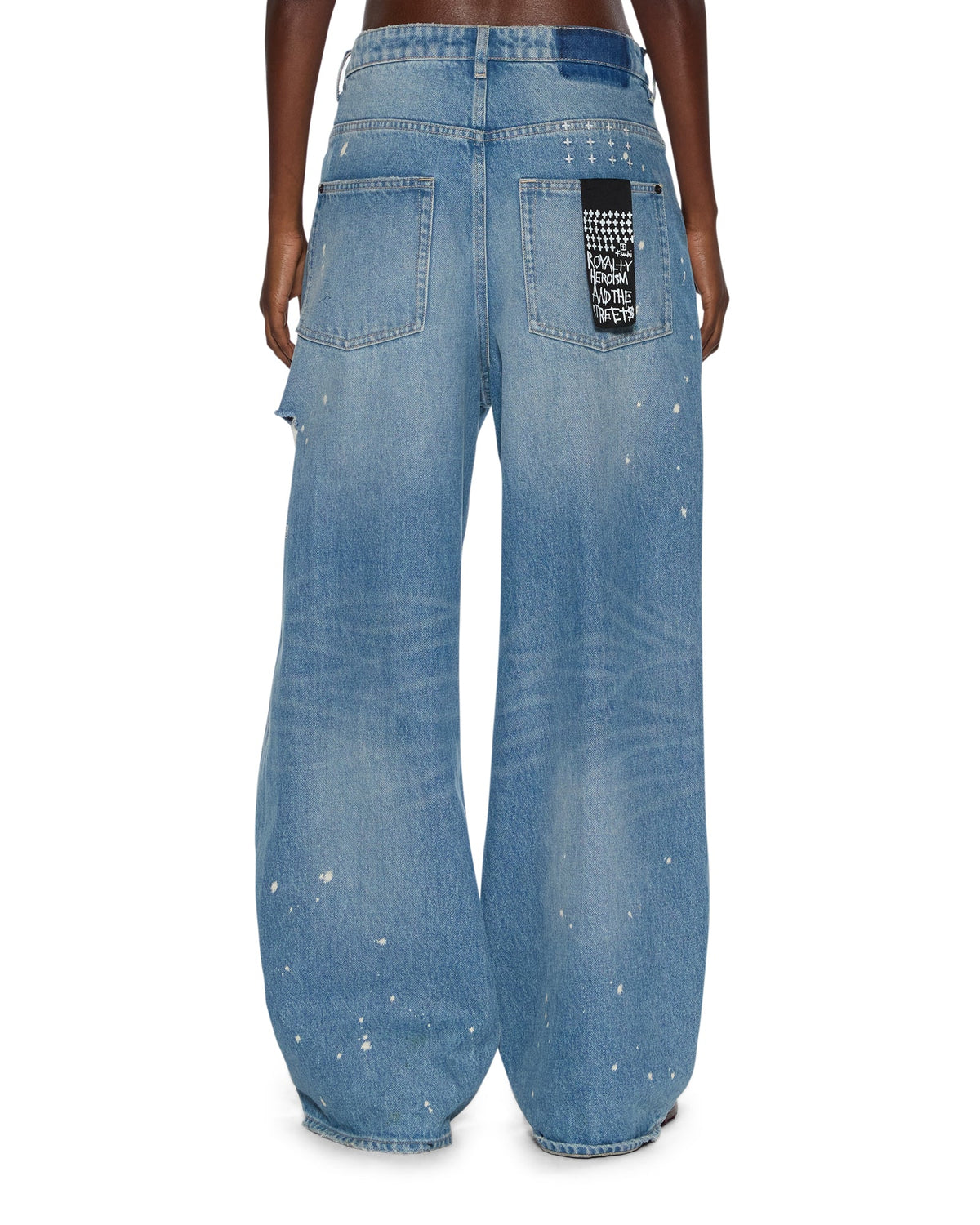 WOMENS KSUPER SURGE TRASHED DENIM JEANS