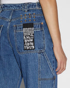 WOMENS LOW RIDER CARPENTER MOODY DENIM JEANS
