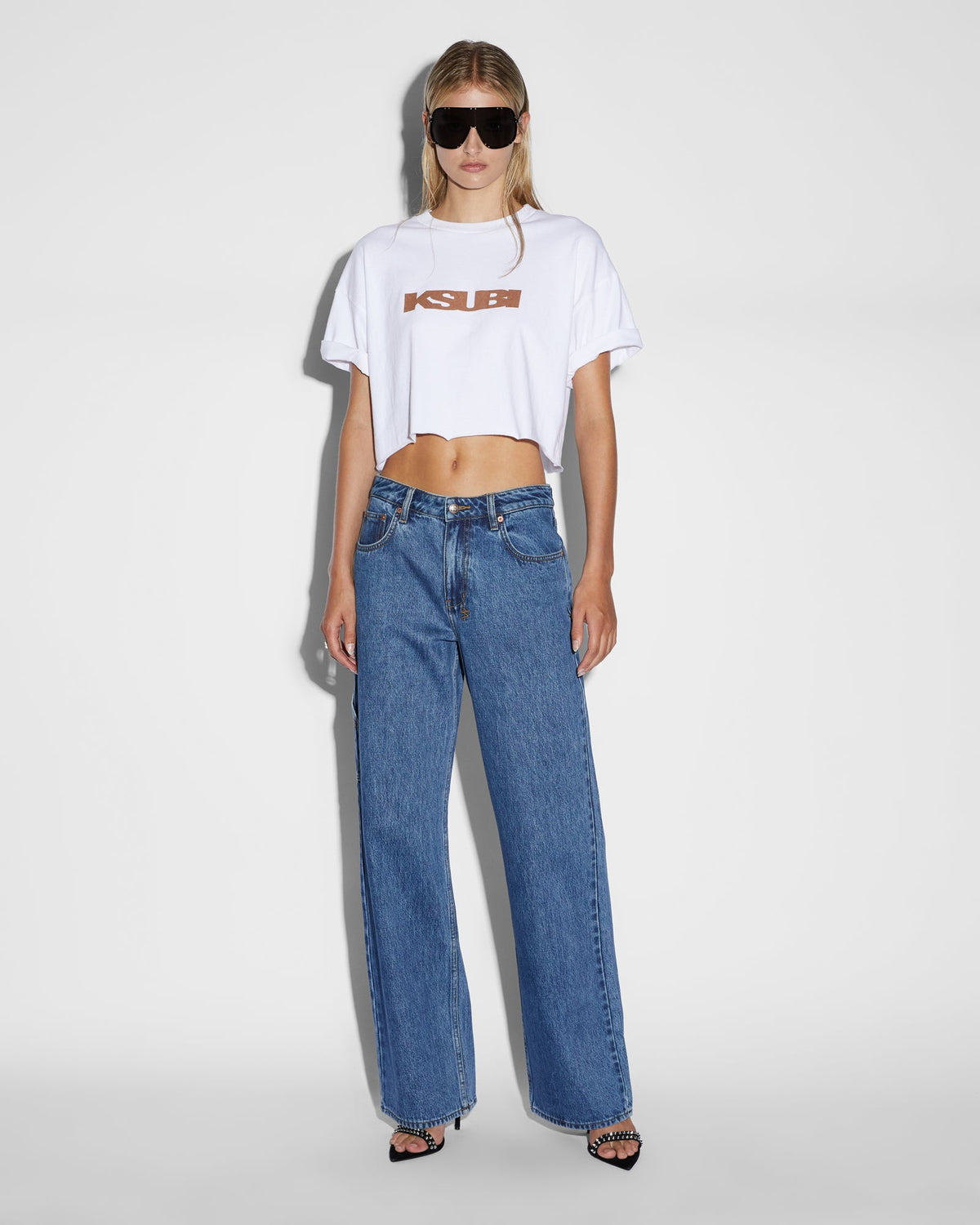 WOMENS LOW RIDER CARPENTER MOODY DENIM JEANS