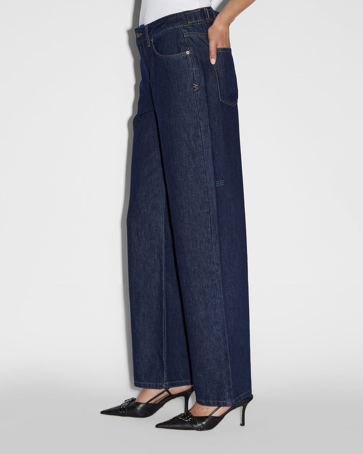 Womens Low Rider Legacy Baggy Denim Jeans - Denim