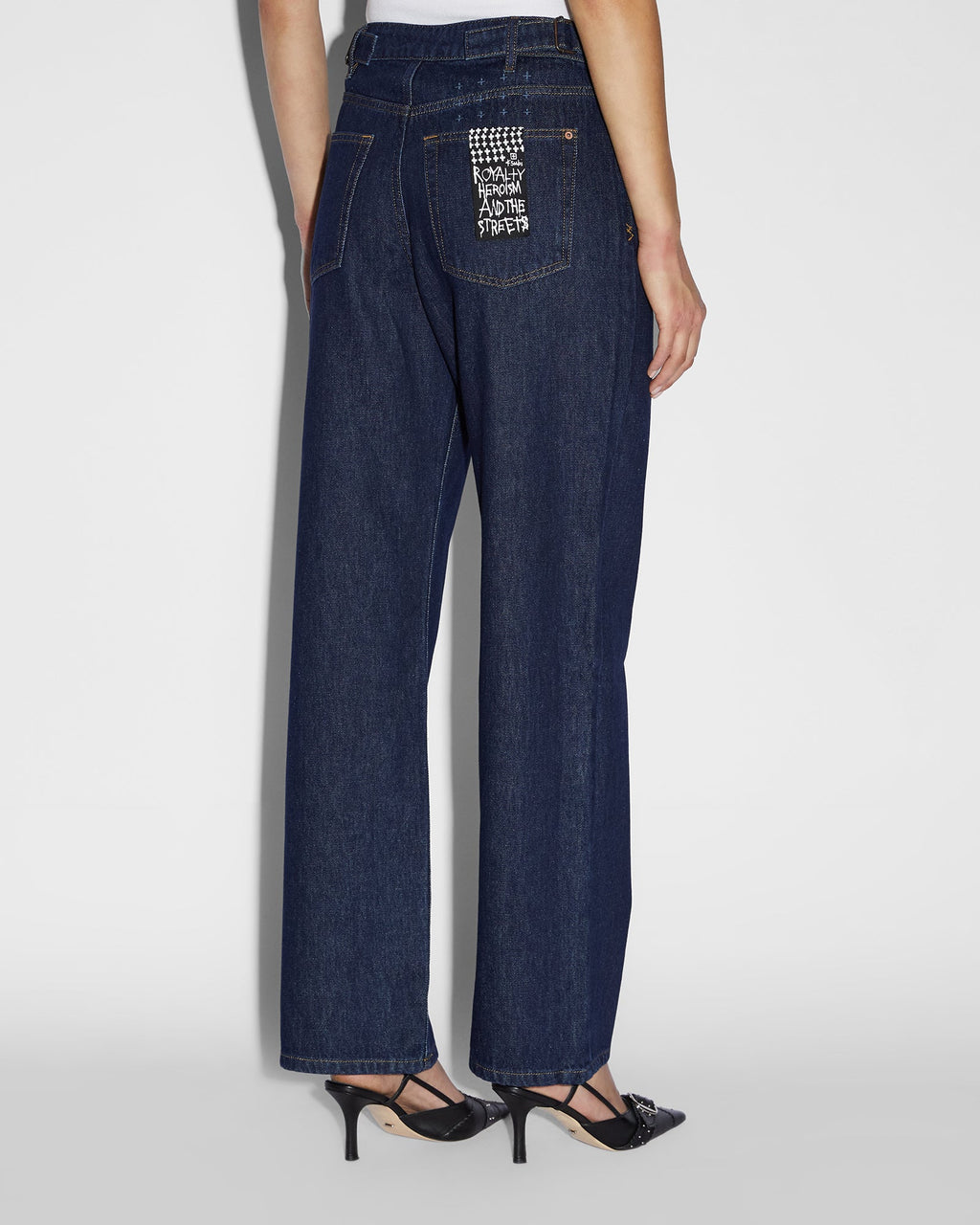 Womens Low Rider Legacy Baggy Denim Jeans - Denim
