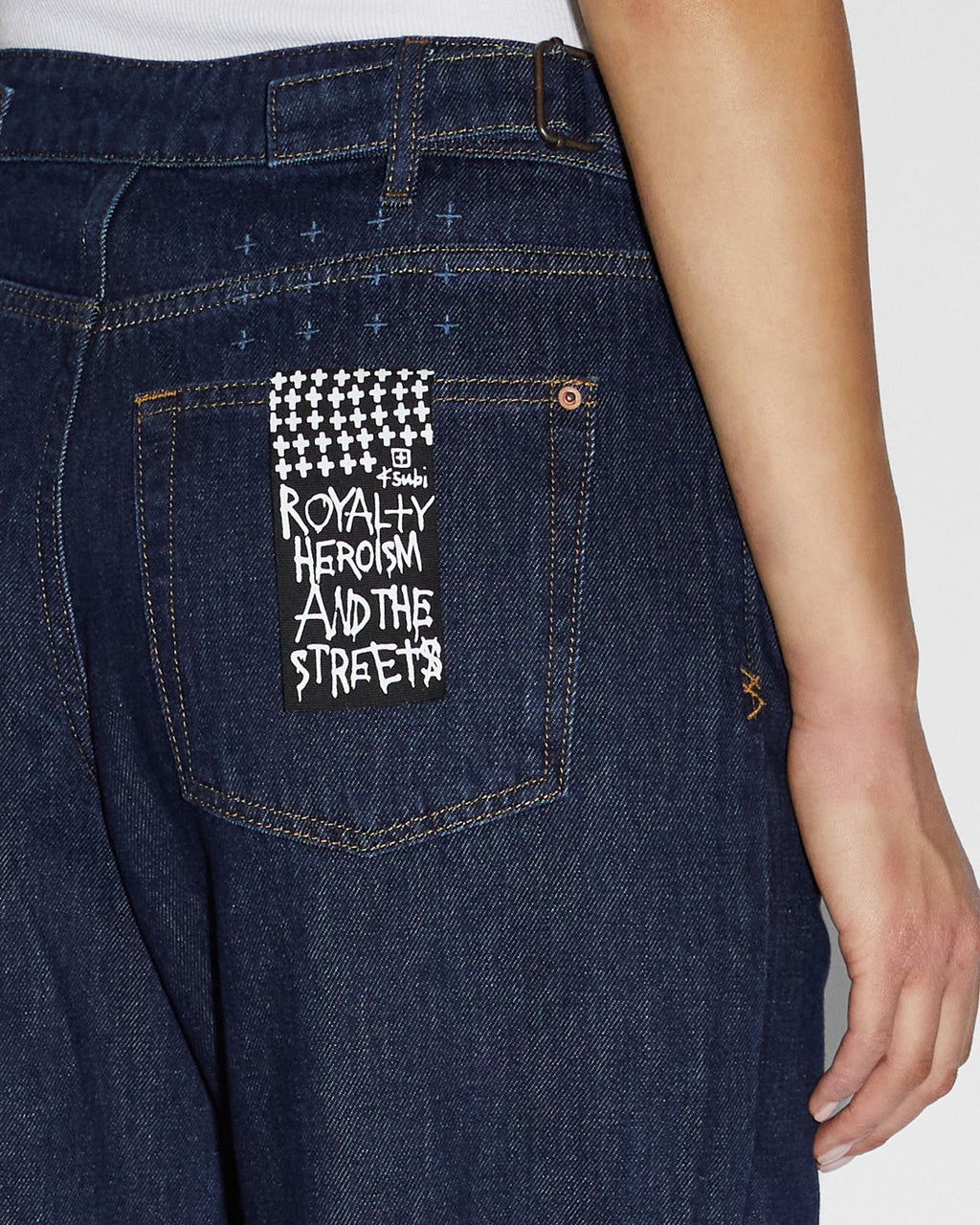 Womens Low Rider Legacy Baggy Denim Jeans - Denim