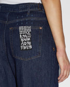 Womens Low Rider Legacy Baggy Denim Jeans - Denim