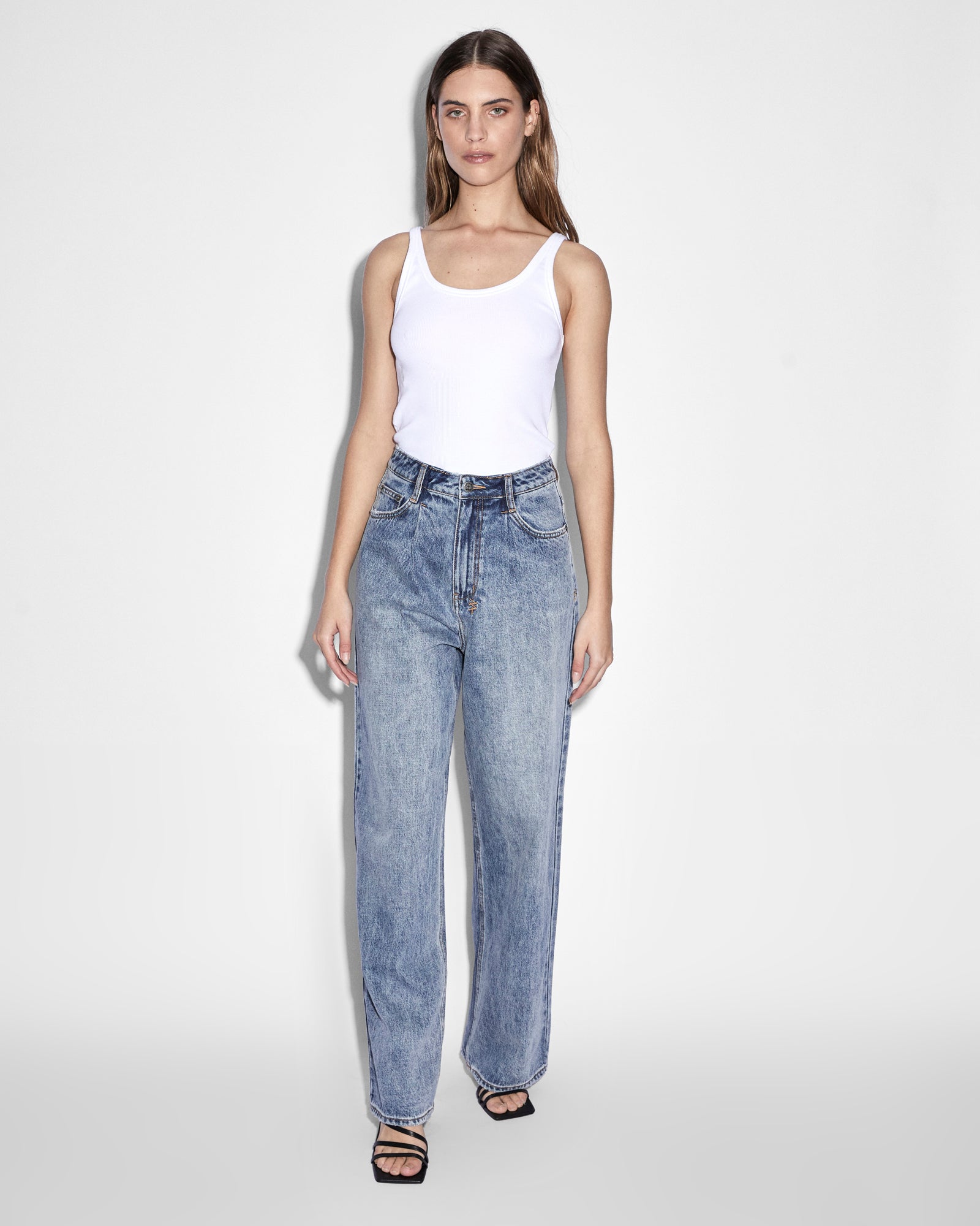 WOMENS  LO KEY HAVEN WIDE DENIM JEANS