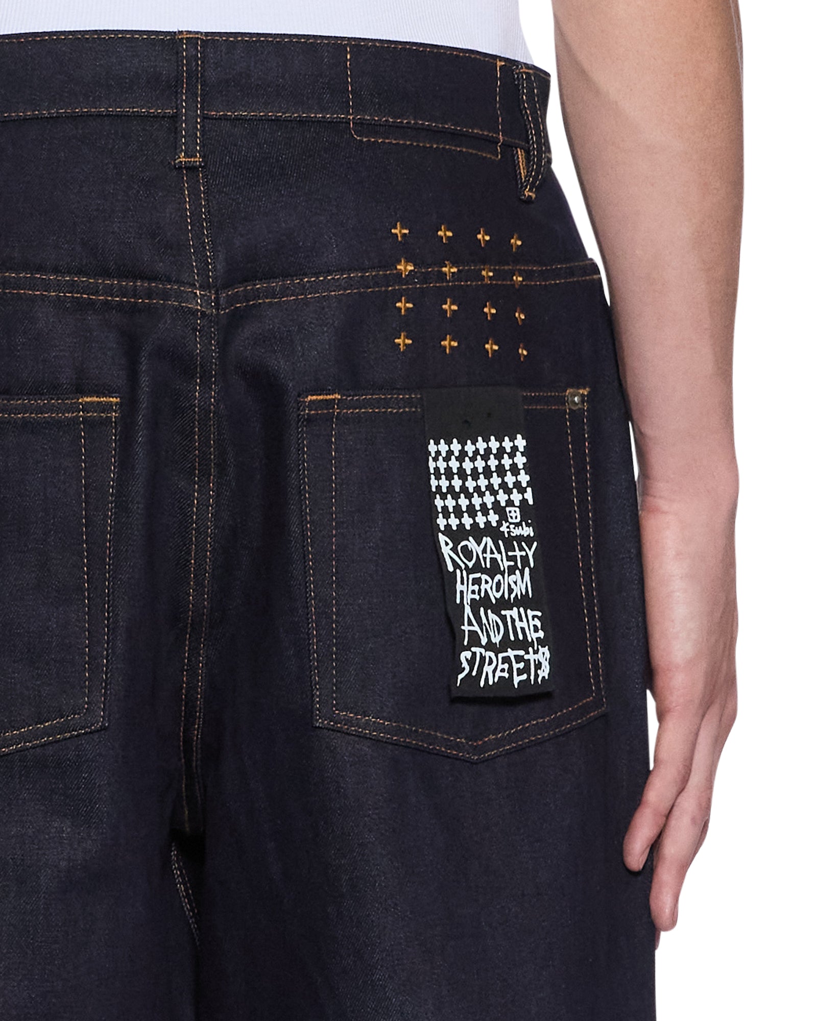 MENS  MAXX RAW BLUE BAGGY DENIM JEANS