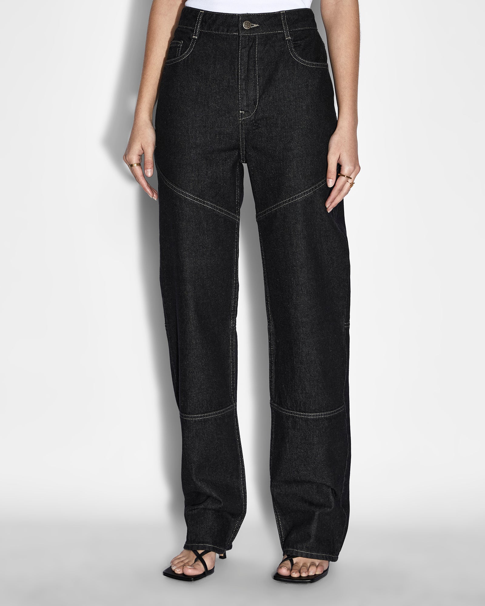 WOMENS PLAYBACK MIDNIGHT STRAIGHT DENIM JEANS