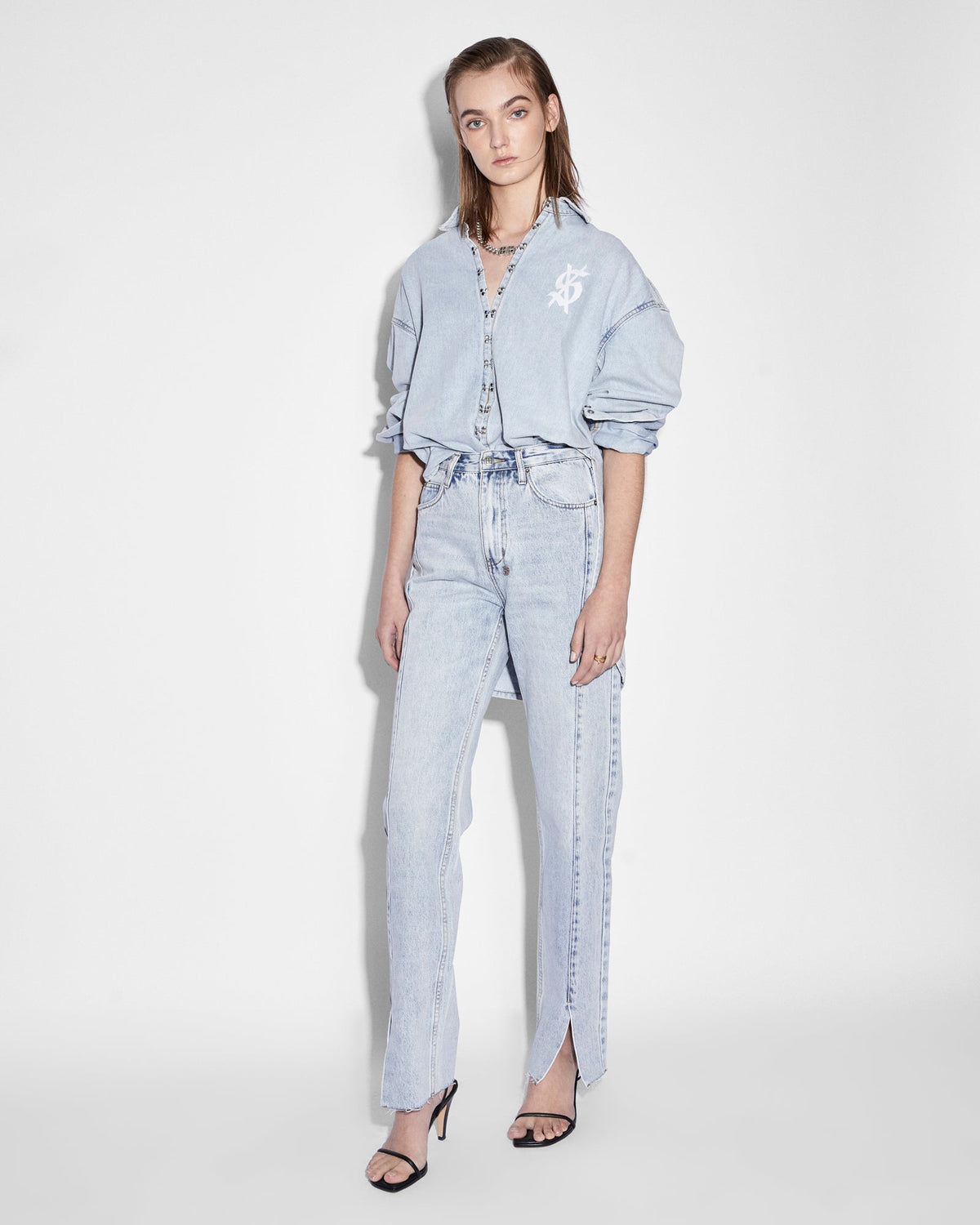WOMENS PLAYBACK MUSE PANEL DENIM JEANS