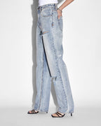 Womens Playback Skream Trashed Straight Denim Jeans - Denim
