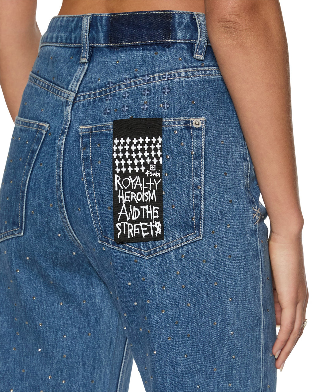 WOMENS PLAYBACK TOKEN KRYSTAL DENIM JEANS