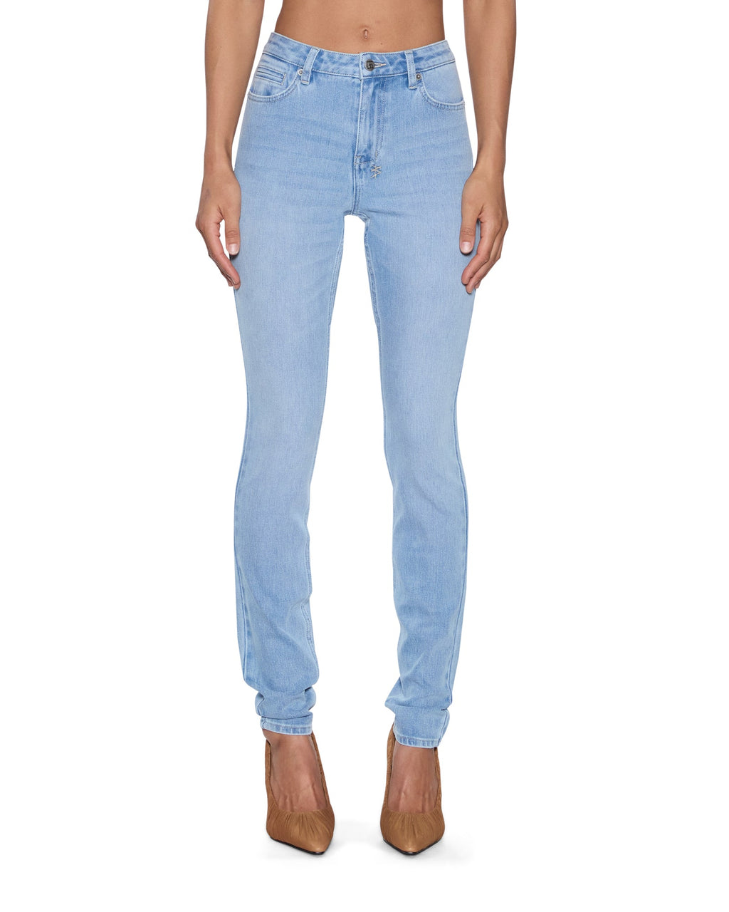 WOMENS SPRAY ON XTRA DEJA VU DENIM JEANS