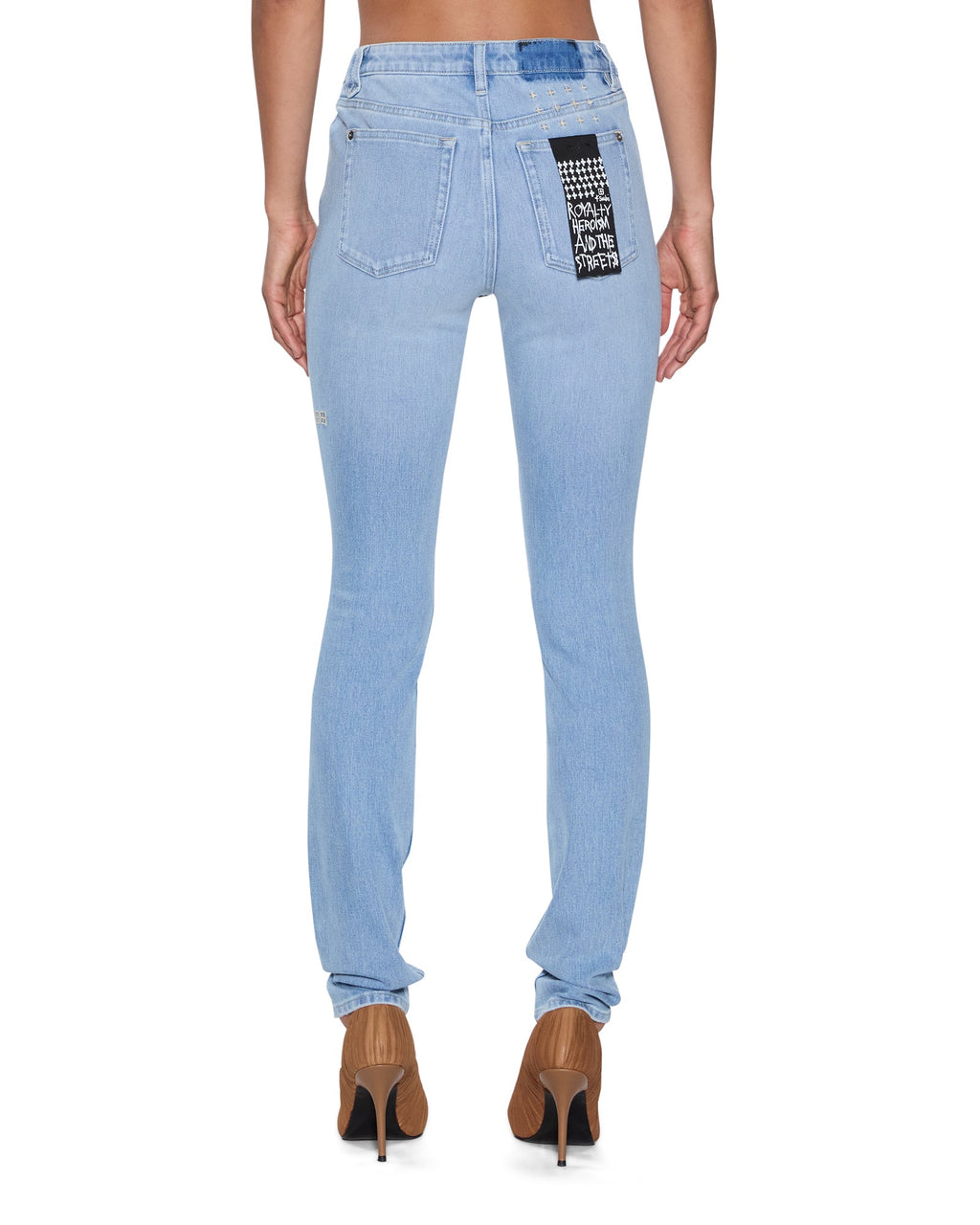 WOMENS SPRAY ON XTRA DEJA VU DENIM JEANS