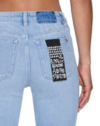 WOMENS SPRAY ON XTRA DEJA VU DENIM JEANS