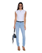 WOMENS SPRAY ON XTRA DEJA VU DENIM JEANS
