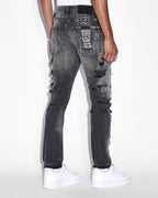 Mens Van Winkle Tektonik Black Skinny Denim Jeans - Black