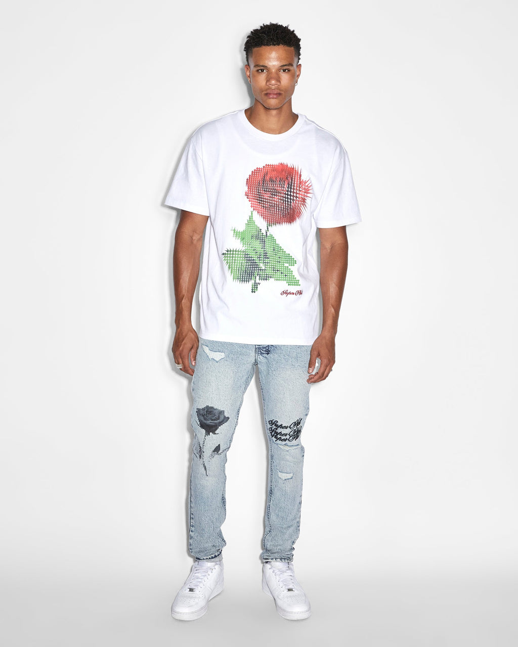 Mens Van Winkle Pixel Oktane Skinny Denim Jeans - Denim
