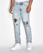 Mens Van Winkle Pixel Oktane Skinny Denim Jeans - Denim