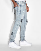 Mens Van Winkle Pixel Oktane Skinny Denim Jeans - Denim