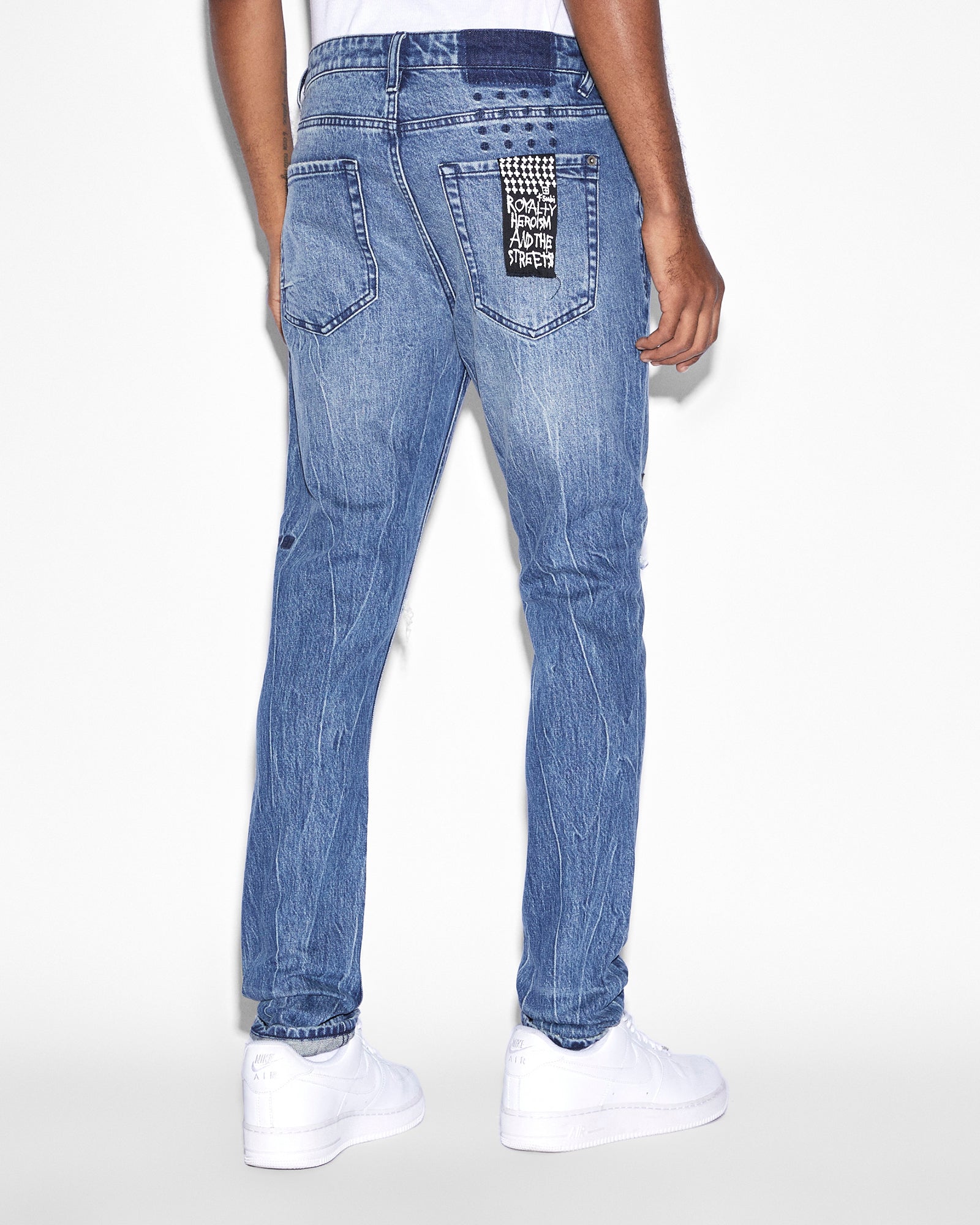 MENS  VAN WINKLE BLUUU SKINNY DENIM JEANS