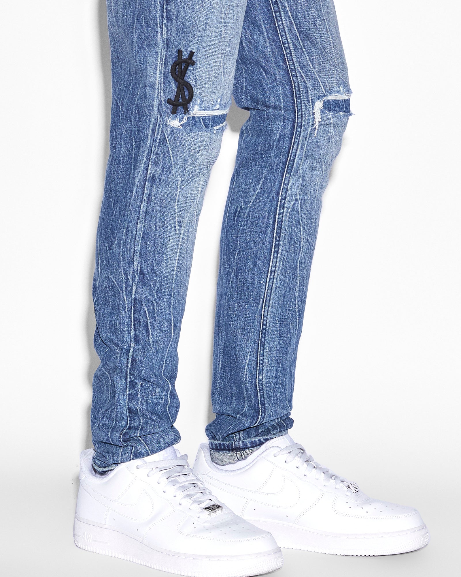 MENS  VAN WINKLE BLUUU SKINNY DENIM JEANS