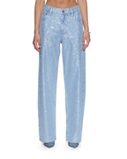 Womens Empire Jean High Rollers Straight Denim Jeans - Denim