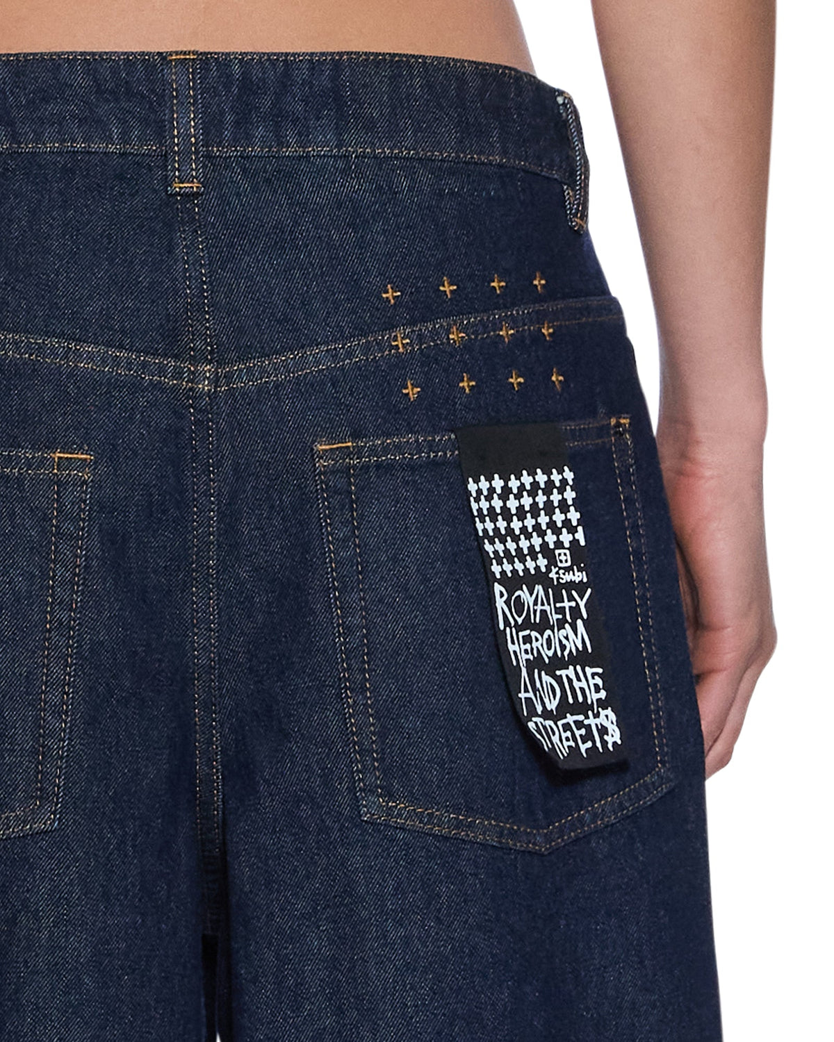 WOMENS KSUPER CUFFED MYSTIC RINSE DENIM JEANS